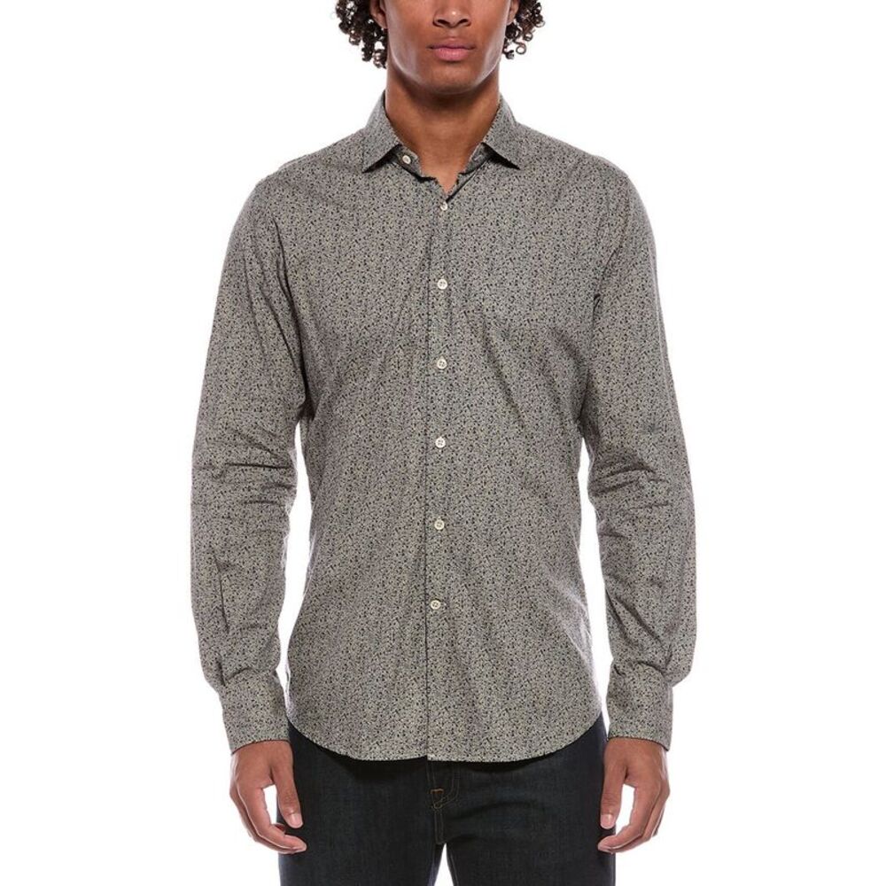 Slowear Mens  Printed Shirt, Tan